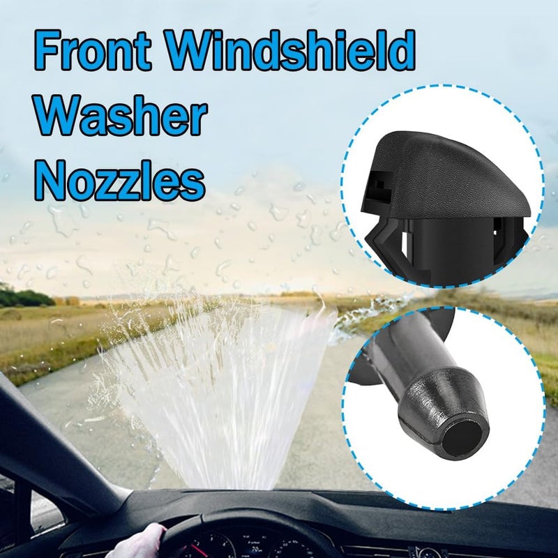 DWARFOO Windshield Washer Nozzles Kit, Windshield Washer Hose Kit with Connectors Compatible with Honda Pilot 2009-2012 2014 2015, Replace OEM# 76810-SZA-A01ZA - Image 4